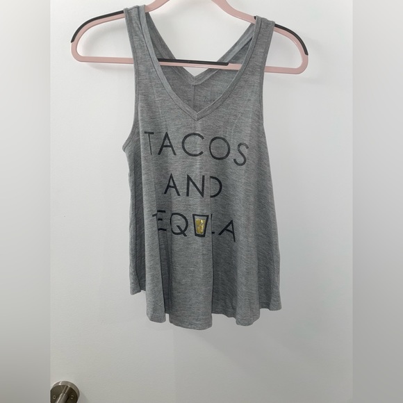 Tacos and tequila tank top- size XS - Picture 3 of 4